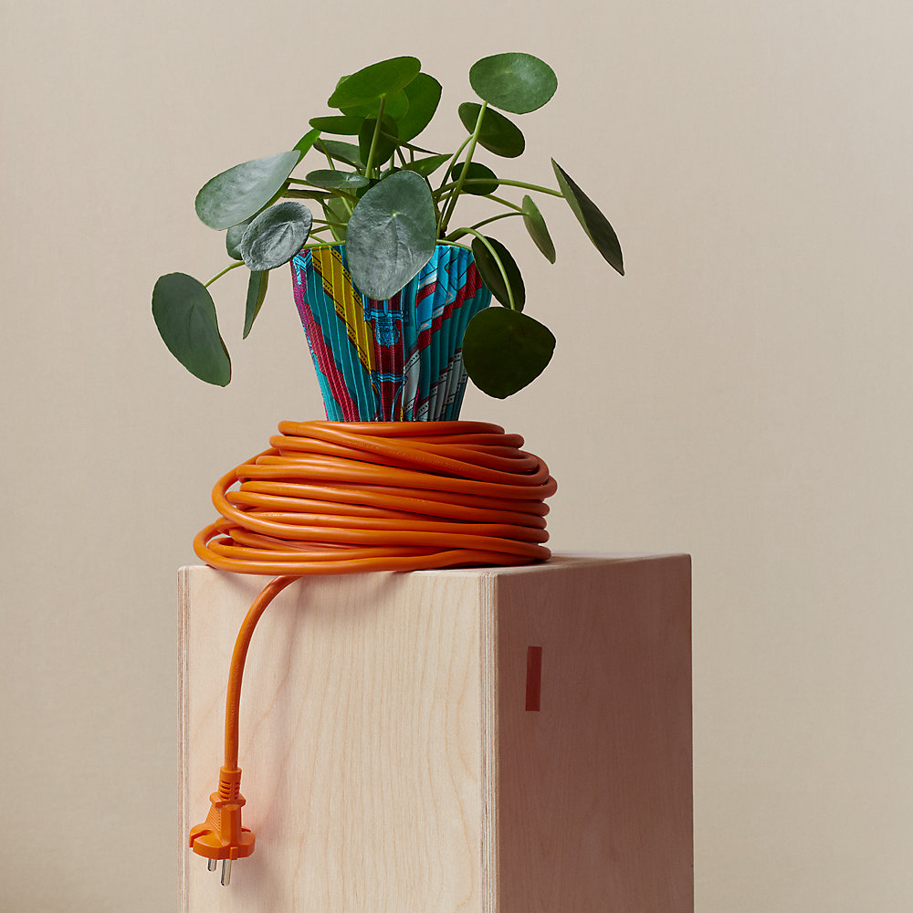 Pleated plant pot cover 10 cm | Hermès USA
